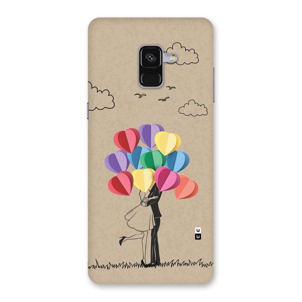 Couple With Card Baloons Back Case for Galaxy A8 Plus