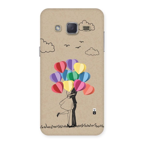 Couple With Card Baloons Back Case for Galaxy J2