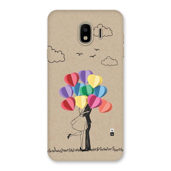 Couple With Card Baloons Back Case for Galaxy J4