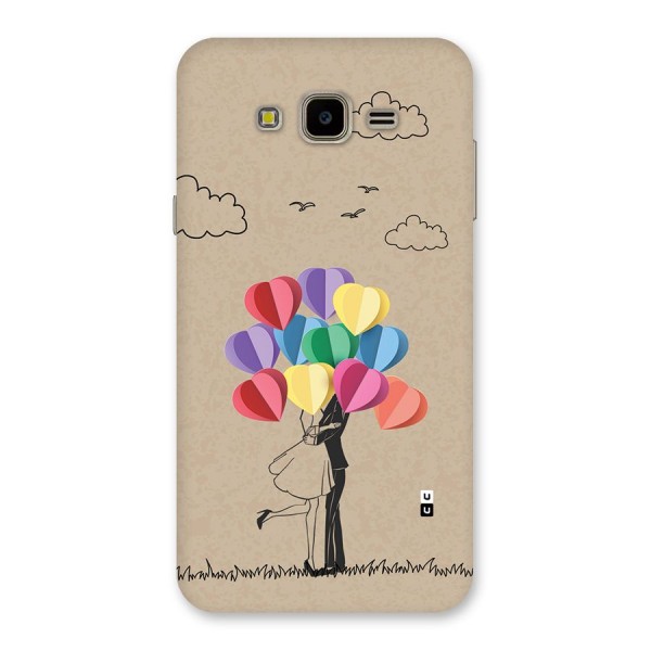 Couple With Card Baloons Back Case for Galaxy J7 Nxt