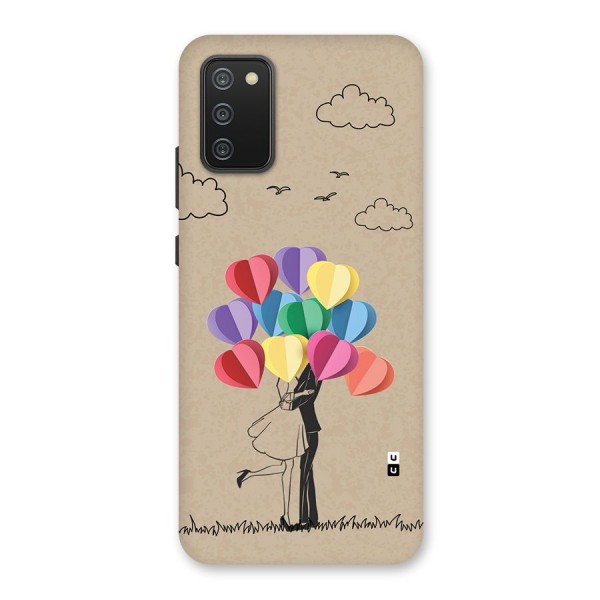 Couple With Card Baloons Back Case for Galaxy M02s