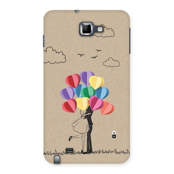 Couple With Card Baloons Back Case for Galaxy Note