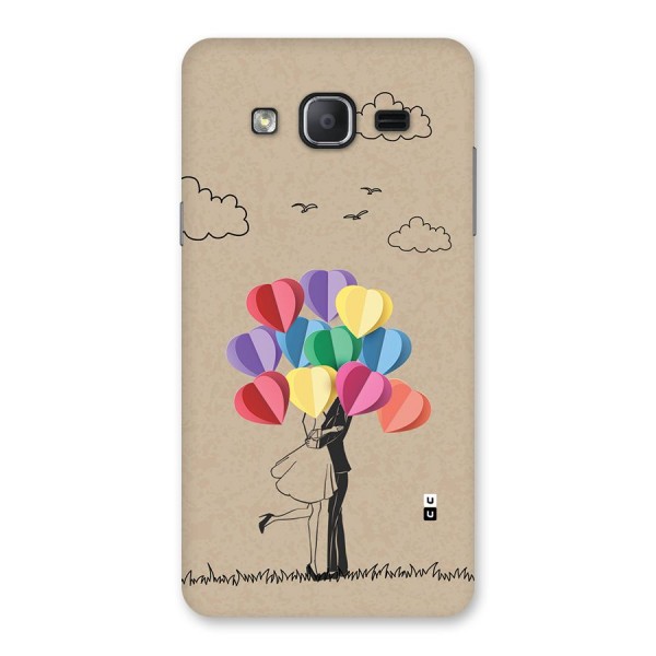 Couple With Card Baloons Back Case for Galaxy On7 2015