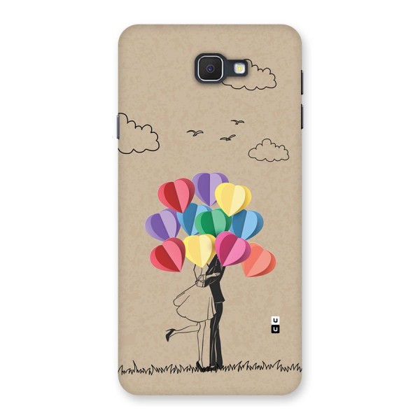 Couple With Card Baloons Back Case for Galaxy On7 2016