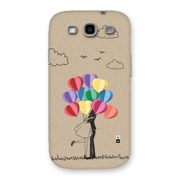 Couple With Card Baloons Back Case for Galaxy S3