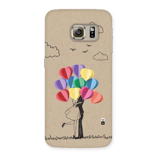 Couple With Card Baloons Back Case for Galaxy S6 edge