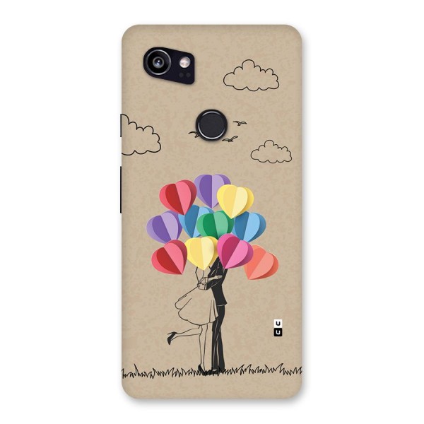 Couple With Card Baloons Back Case for Google Pixel 2 XL