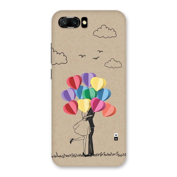 Couple With Card Baloons Back Case for Honor 10