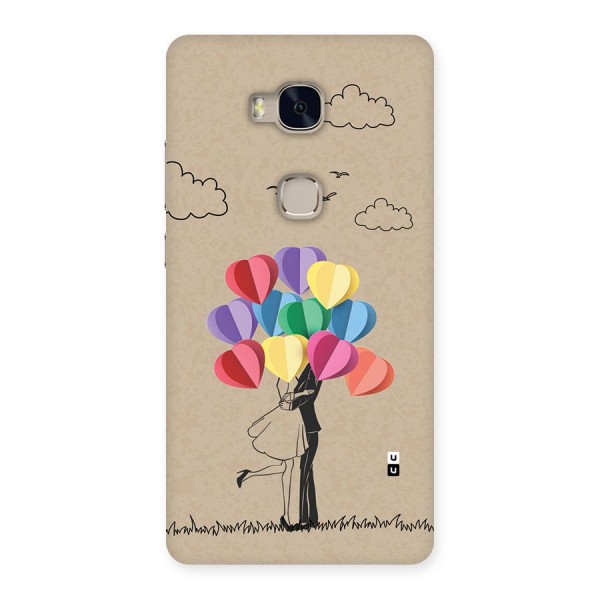 Couple With Card Baloons Back Case for Honor 5X