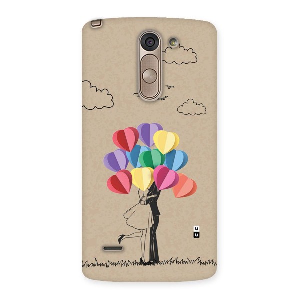 Couple With Card Baloons Back Case for LG G3 Stylus