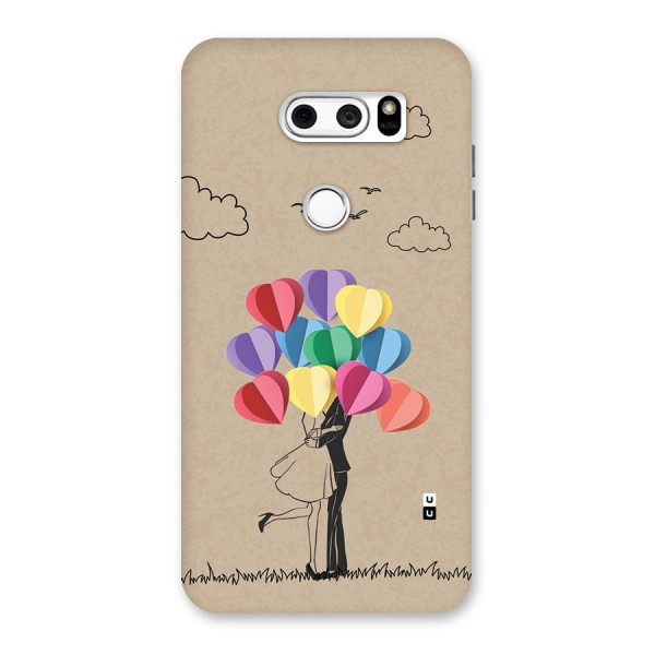 Couple With Card Baloons Back Case for LG V30