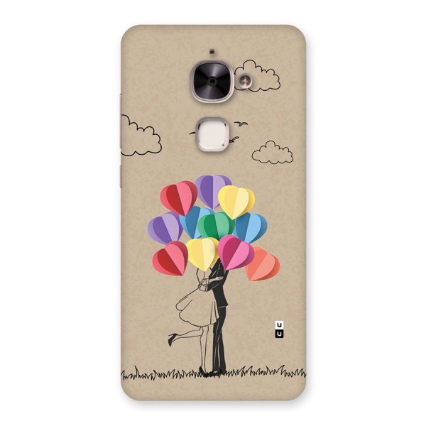 Couple With Card Baloons Back Case for Le 2