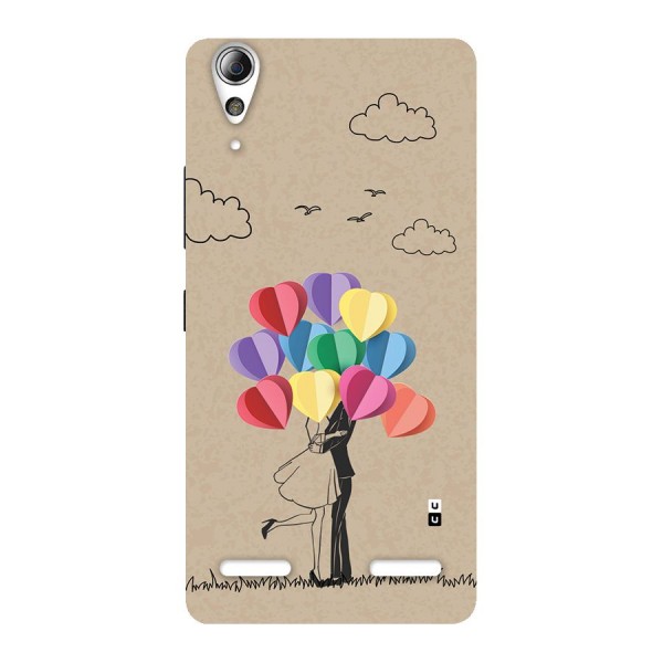 Couple With Card Baloons Back Case for Lenovo A6000 Plus