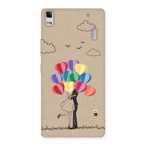 Couple With Card Baloons Back Case for Lenovo A7000