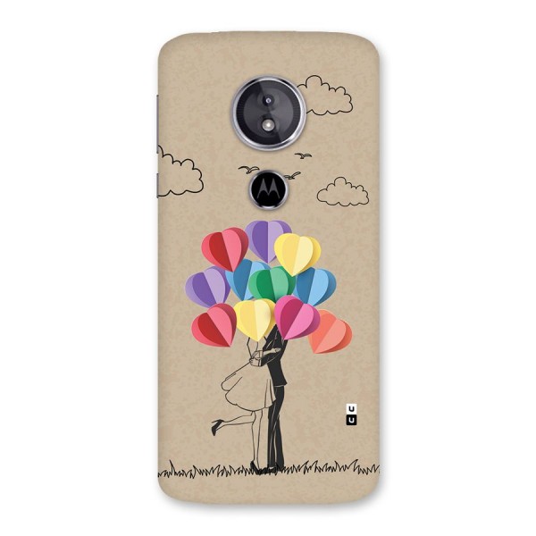 Couple With Card Baloons Back Case for Moto E5