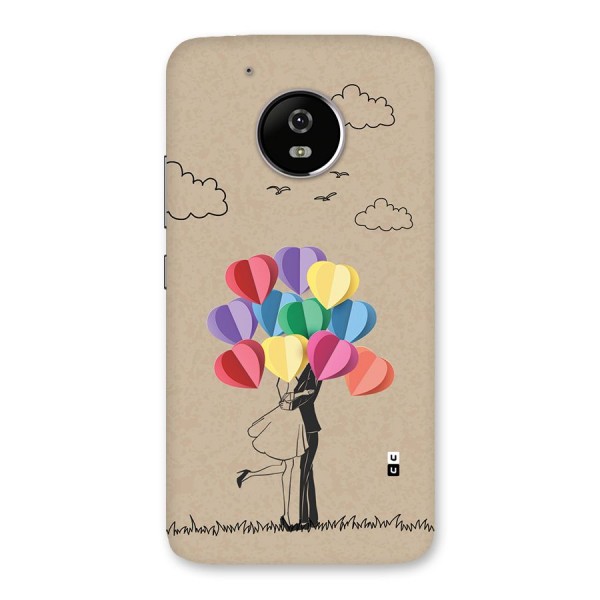 Couple With Card Baloons Back Case for Moto G5