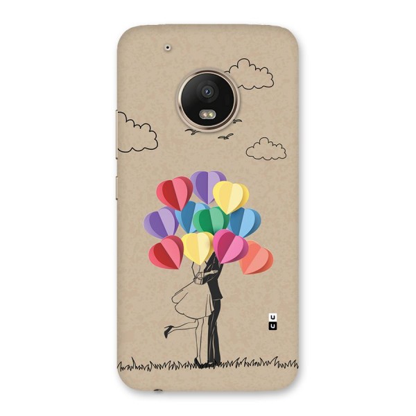 Couple With Card Baloons Back Case for Moto G5 Plus