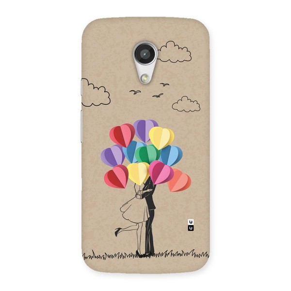 Couple With Card Baloons Back Case for Moto G 2nd Gen