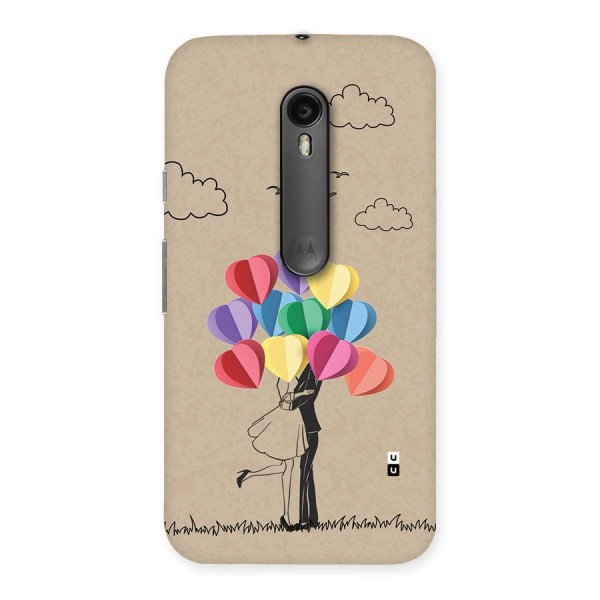 Couple With Card Baloons Back Case for Moto G Turbo