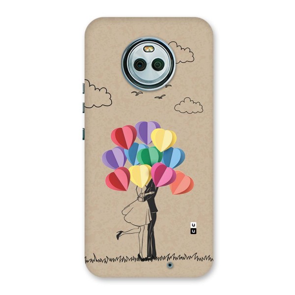 Couple With Card Baloons Back Case for Moto X4