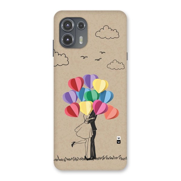 Couple With Card Baloons Back Case for Motorola Edge 20 Fusion