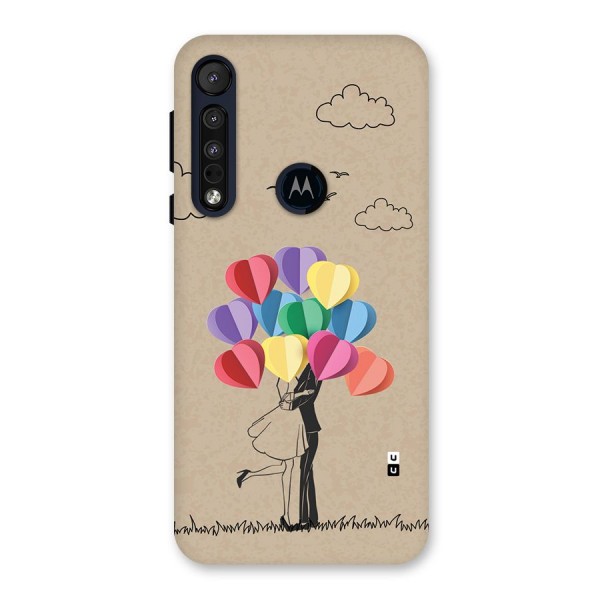 Couple With Card Baloons Back Case for Motorola One Macro