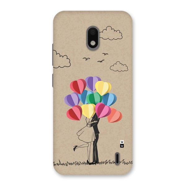 Couple With Card Baloons Back Case for Nokia 2.2