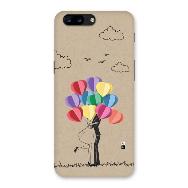 Couple With Card Baloons Back Case for OnePlus 5