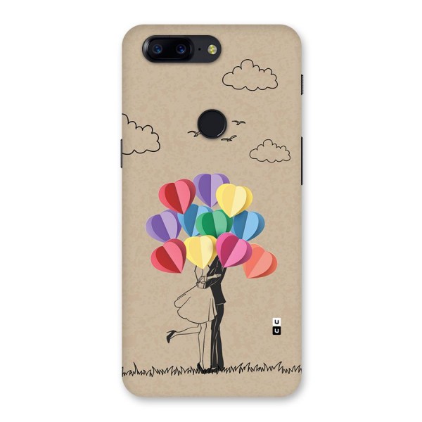 Couple With Card Baloons Back Case for OnePlus 5T