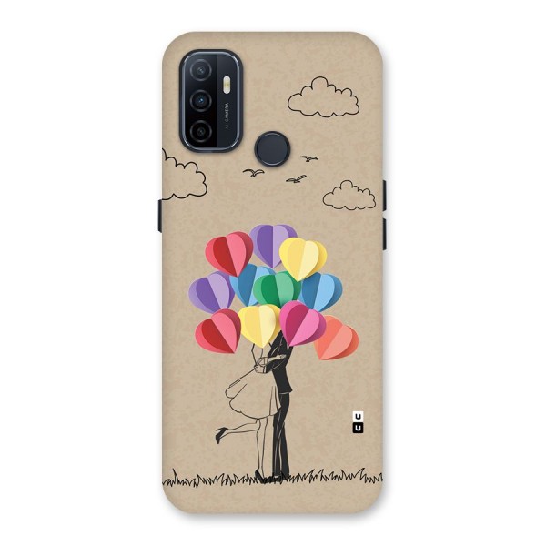 Couple With Card Baloons Back Case for Oppo A32