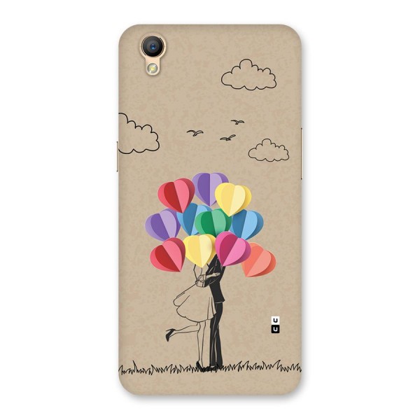 Couple With Card Baloons Back Case for Oppo A37