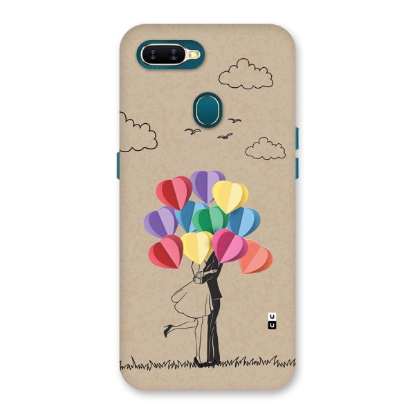 Couple With Card Baloons Back Case for Oppo A7