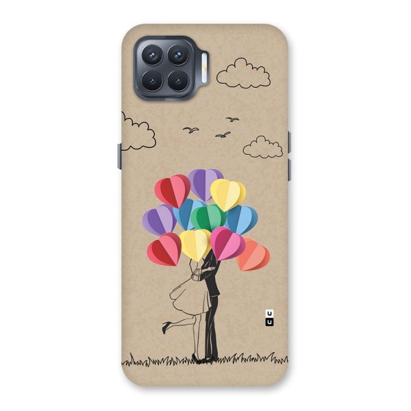 Couple With Card Baloons Back Case for Oppo F17 Pro