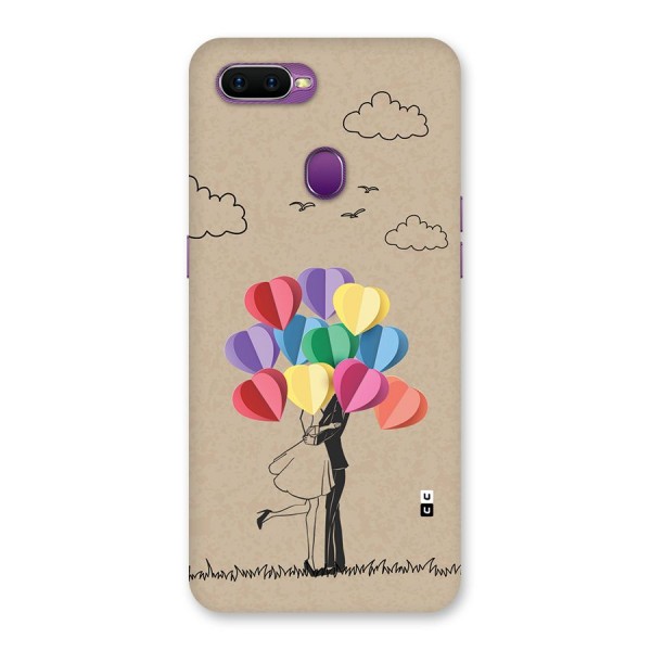 Couple With Card Baloons Back Case for Oppo F9
