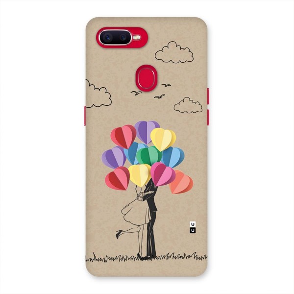 Couple With Card Baloons Back Case for Oppo F9 Pro