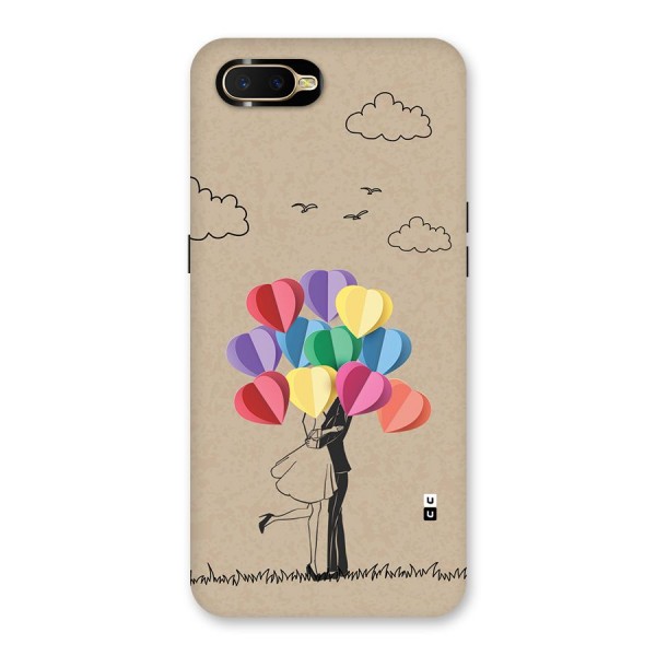 Couple With Card Baloons Back Case for Oppo K1