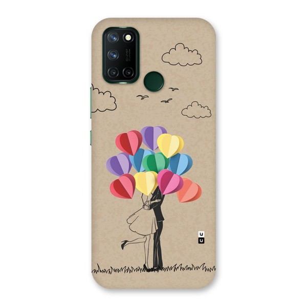 Couple With Card Baloons Back Case for Realme C17
