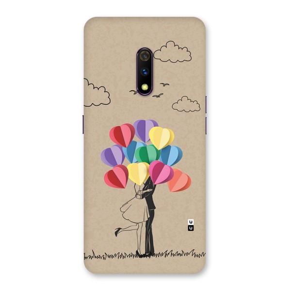Couple With Card Baloons Back Case for Realme X