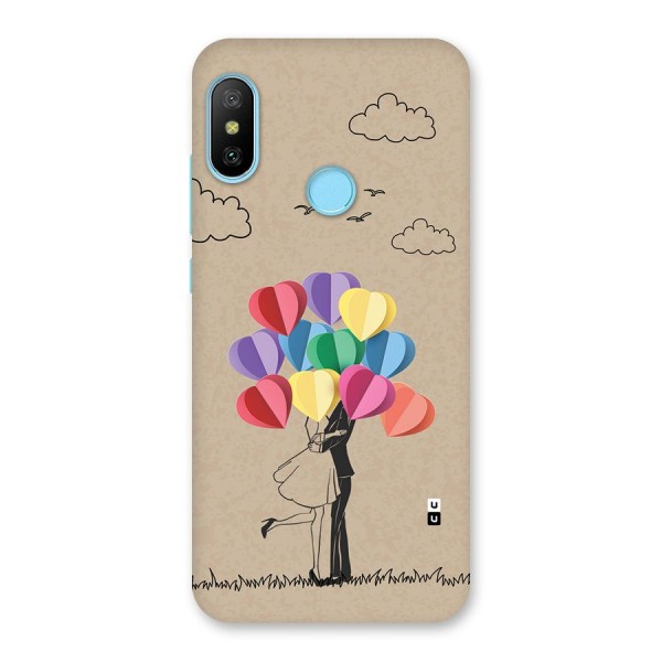 Couple With Card Baloons Back Case for Redmi 6 Pro