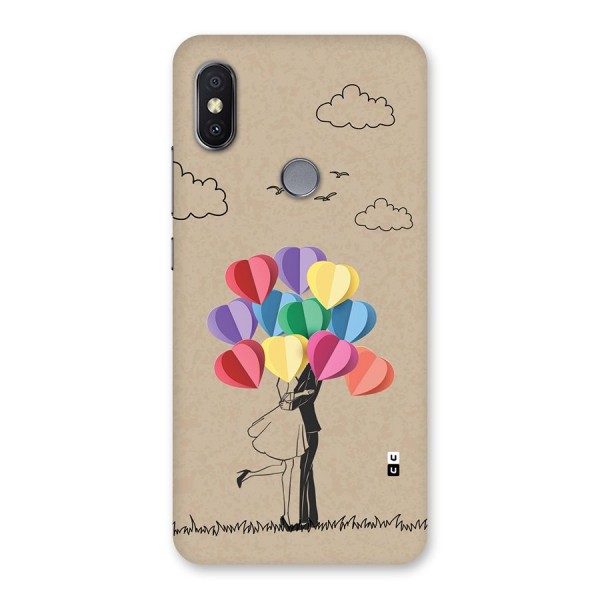 Couple With Card Baloons Back Case for Redmi Y2