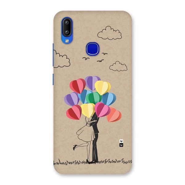 Couple With Card Baloons Back Case for Vivo Y91