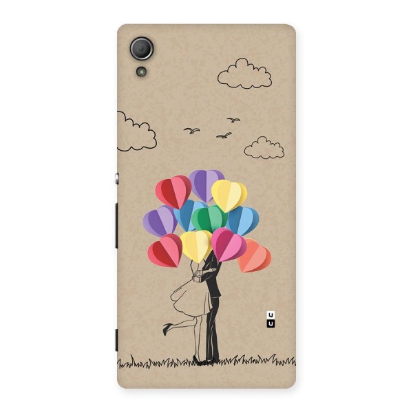 Couple With Card Baloons Back Case for Xperia Z4