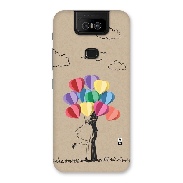 Couple With Card Baloons Back Case for Zenfone 6z