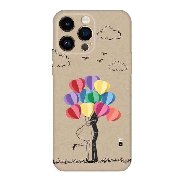 Couple With Card Baloons Back Case for iPhone 14 Pro Max