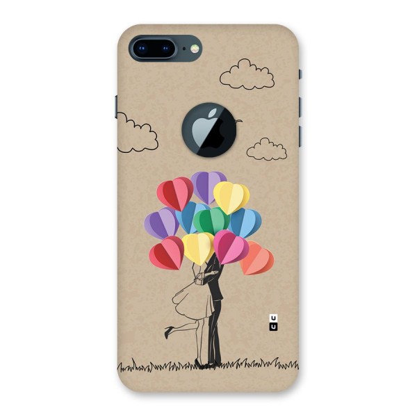 Couple With Card Baloons Back Case for iPhone 7 Plus Logo Cut