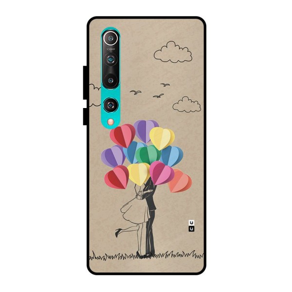 Couple With Card Baloons Metal Back Case for Mi 10