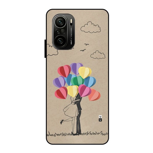 Couple With Card Baloons Metal Back Case for Mi 11X Pro