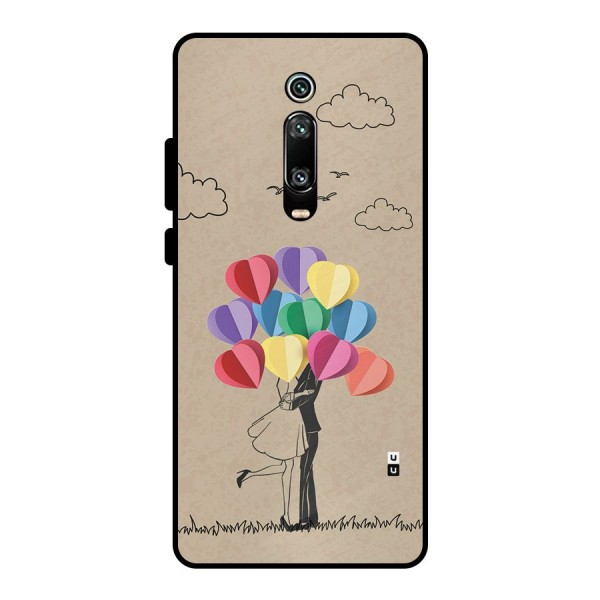 Couple With Card Baloons Metal Back Case for Redmi K20 Pro