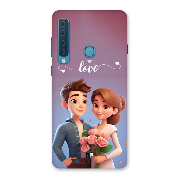 Couple With Flower Back Case for Galaxy A9 (2018)