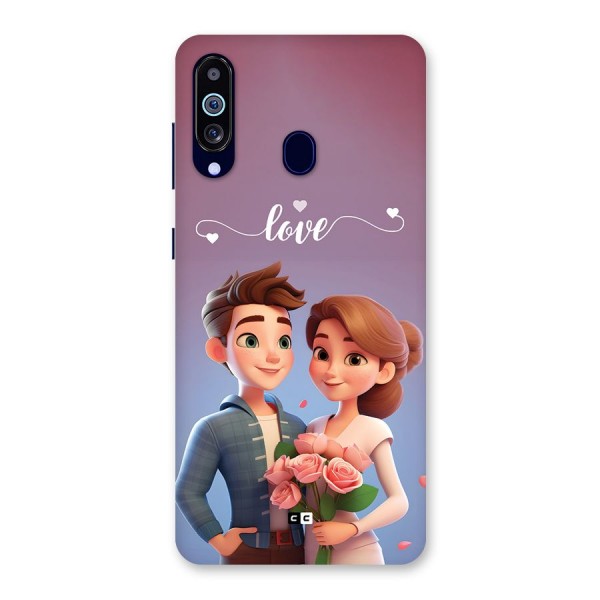 Couple With Flower Back Case for Galaxy M40